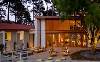 Cavallo Point- the Lodge at the Golden Gate is the result of an adaptive reuse and new construction effort at Fort Baker, a former military fortification at the foot of the Golden Gate Bridge in Sausalito- the complex is LEED Gold certified and the historic and new buildings are sensitively integrated into the National Register Historic district. Cavallo Point is the first new National Park Lodge in over a decade.