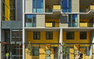474 Natoma Apartments is an affordable family housing development in San Francisco’s South of Market Redevelopment Area; it integrates many sustainable features resulting in a high Green Point certification.